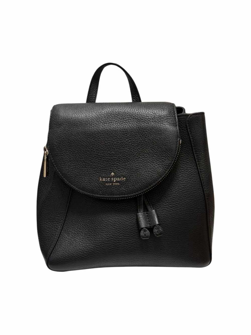 Kate Spade Textured Pebbled Black Leather Backpack